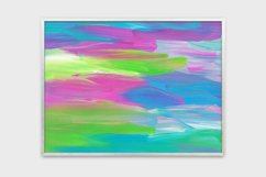 Abstract Colorful Wall Art Printable Download, Brush Strokes Product Image 3