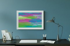 Abstract Colorful Wall Art Printable Download, Brush Strokes Product Image 2
