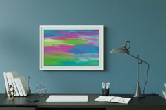 Abstract Colorful Wall Art Printable Download, Brush Strokes Product Image 2