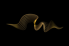 Abstract backdrop with luxury golden waves graphic Product Image 1