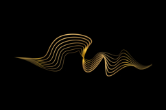 Abstract backdrop with luxury golden waves graphic Product Image 2