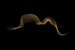 Abstract backdrop with luxury golden waves isolated Product Image 1