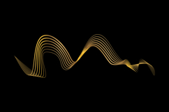 Abstract backdrop with luxury golden waves vector Product Image 1