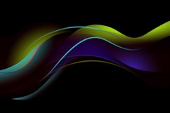 Abstract background colorful glowing wave luxury liquid art Product Image 2