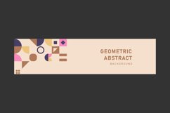 Abstract background with geometric texture horizontal banner Product Image 1