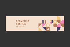 Abstract background with geometric texture horizontal banner Product Image 2