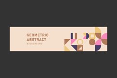 Abstract background with geometric texture horizontal banner Product Image 1
