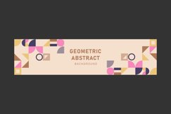 Abstract background with geometric texture horizontal banner Product Image 2