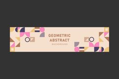Abstract background with geometric texture horizontal banner Product Image 1