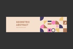 Abstract background with geometric texture horizontal banner Product Image 1