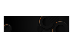 Abstract black geometric horizontal banner background Product Image 1