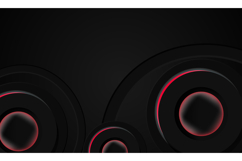 Abstract black geometric wallpaper background with red neon Product Image 1