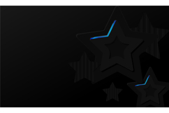 Abstract black stars dimensional background with blue neon Product Image 2
