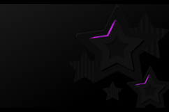 Abstract black stars dimensional background with purple neon Product Image 2