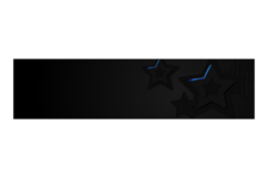 Abstract black stars dimensional horizontal cover and banner Product Image 1