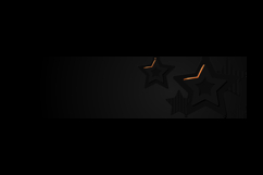 Abstract black stars dimensional horizontal cover and banner Product Image 2