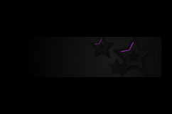 Abstract black stars dimensional horizontal cover and banner Product Image 2