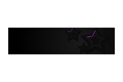 Abstract black stars dimensional horizontal cover and banner Product Image 1