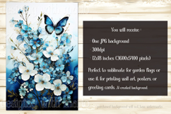 Butterfly Garden Flags, Sublimation Butterfly Backgrounds, 1 Product Image 3