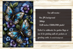 Butterfly Garden Flags, Sublimation Butterfly Backgrounds, 2 Product Image 5