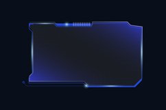 Abstract blue futuristic background of technology sci fi Product Image 2