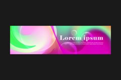 Abstract blurred colorful horizontal banner and cover design Product Image 2