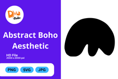 Abstract Boho Aesthetic - Organic Shapes PNG|SVG|JPG Product Image 1