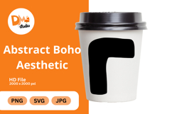 Abstract Boho Aesthetic - Organic Shapes PNG|SVG|JPG Product Image 1