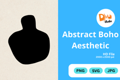 Abstract Boho Aesthetic - Organic Shapes PNG|SVG|JPG Product Image 1