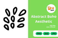 Abstract Boho Aesthetic - Organic Shapes PNG|SVG|JPG Product Image 1