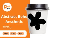 Abstract Boho Aesthetic - Organic Shapes PNG|SVG|JPG Product Image 1