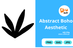 Abstract Boho Aesthetic - Organic Shapes PNG|SVG|JPG Product Image 1