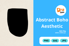 Abstract Boho Aesthetic - Organic Shapes PNG|SVG|JPG Product Image 1