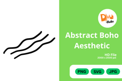 Abstract Boho Aesthetic - Organic Shapes PNG|SVG|JPG Product Image 1