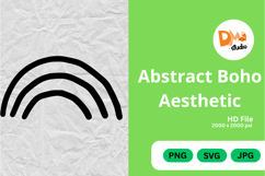 Abstract Boho Aesthetic - Organic Shapes PNG|SVG|JPG Product Image 1
