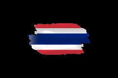 Abstract brush art thailand flag design vector Product Image 2