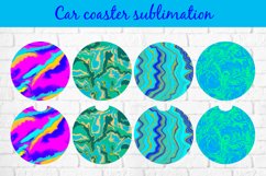 Car coaster sublimation abstract design Product Image 1