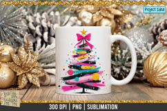 Abstract Christmas Tree is a professional design that is available at 300dpi PNG to use for Sublimation, iron-on transfer, DTG Printing and normal printing.