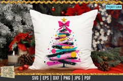 Abstract Christmas Tree is a professional design that is available at 300dpi PNG to use for Sublimation, iron-on transfer, DTG Printing and normal printing.