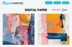Abstract Collage Digital Paper, Abstract Collage Pattern Product Image 1