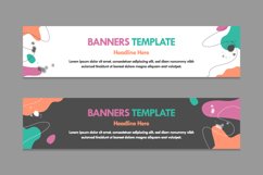 Abstract colorful banners design concept background Product Image 1