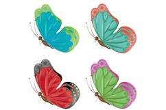 Abstract colorful butterflies Product Image 3
