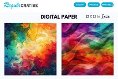 Abstract Colorful Seamless Digital Paper, Abstract Pattern Product Image 1