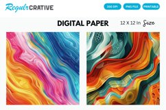 Abstract Colorful Seamless Digital Paper, Abstract Pattern Product Image 1
