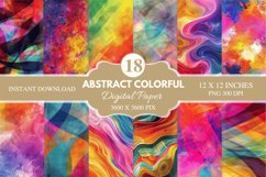 Abstract Colorful Seamless Digital Paper Bundle Product Image 1
