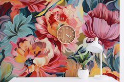 floral patterns, floral digital papers, flower, abstract floral pattern, tumbler, scrapbook, colors,