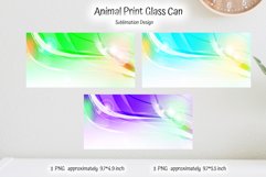 abstract colorful glass can sublimation for 16 oz and 20 oz glass can png design