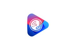 Abstract colorful media play logo design illustration Product Image 1