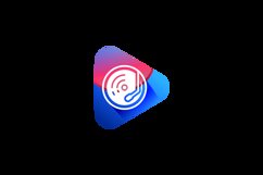 Abstract colorful media play logo design illustration Product Image 2