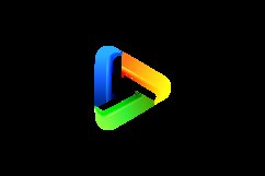 Abstract colorful media play logo design template Product Image 2